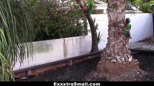 Smart teen sucks all the milk out of customer's cock