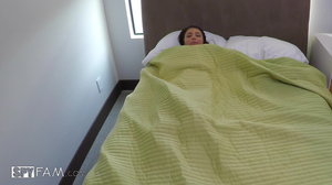 Hot chick does everything to taste stepbrother's dick