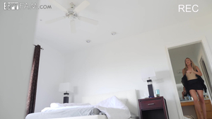 Horny Stepmom Massages Stepson's Huge Cock