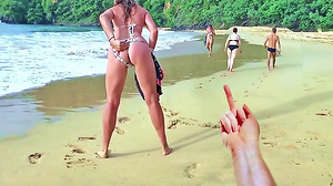 Milf teased him and got prick in her  in front of everyone