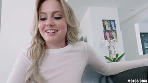 All natural teenage blonde getting drilled in POV