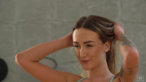 Hot blonde can never forget his hard penis