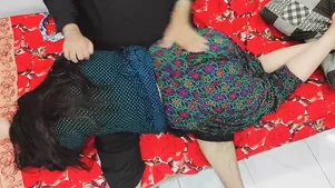 Busty Indian daughter hard fucked by her stepdad