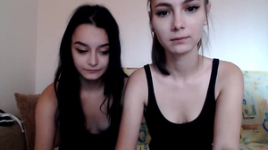 Lesbians are stripping down and making out on camera