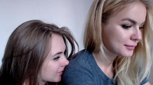 Blonde lesbian is having sex with her girlfriend