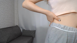 Innocent teen walks around on camera in jammies