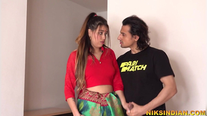 Super-Hot Indian Teenage Maid in Saree disrobed and  anger by  possessor