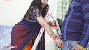 uber-cute saree bhabhi gets  with her devar for raunchy and rigid ass fucking shag-a-thon after ice massage on back