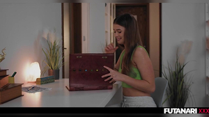 Platinum-Blonde Futa doll smash her anger acquaintance with thick jizm explosion fury-wrath Real Life Futanari