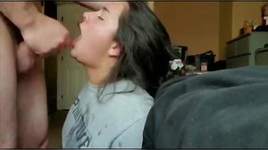 Stiff-Core Facefucking Gagging Salivating All Over His Enormous Dick