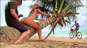 She teased a stranger and got a beef whistle in her ass…